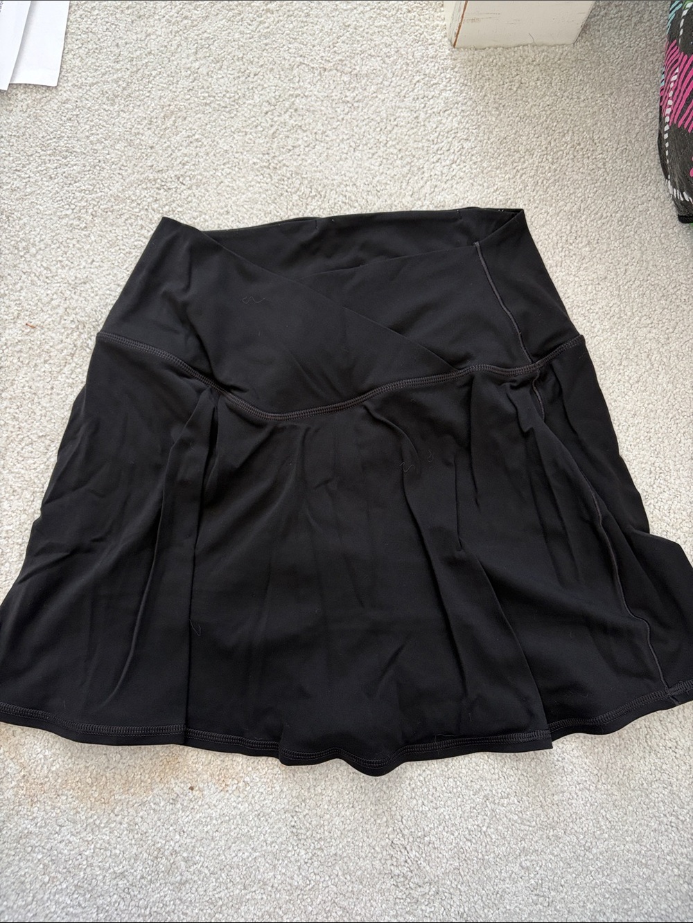 aerie Black A-Line Active Skirt